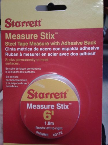 Starrett SM66ME 6 ft Measure Stix - 3/4 Width - Steel