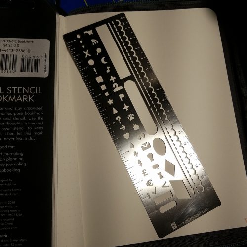 Bullet Journal Drawing Stencil Metal Ruler — Stationery Pal