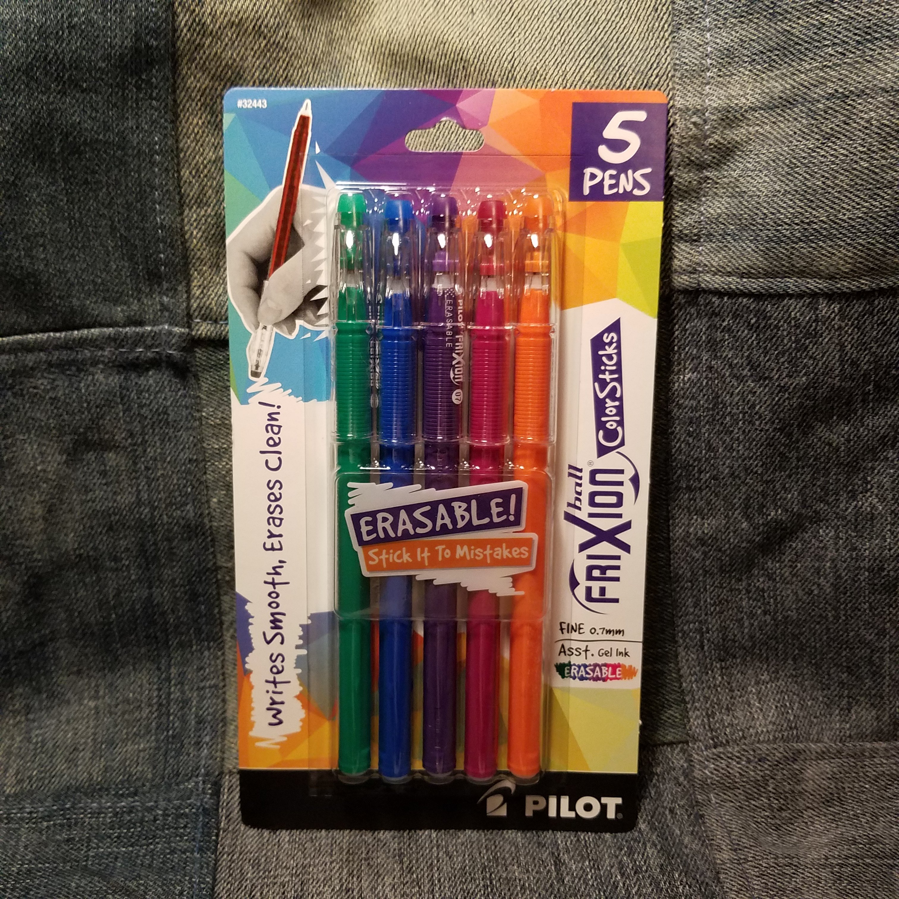 Pilot Color Sticks Erasable Pen 0.7 mm