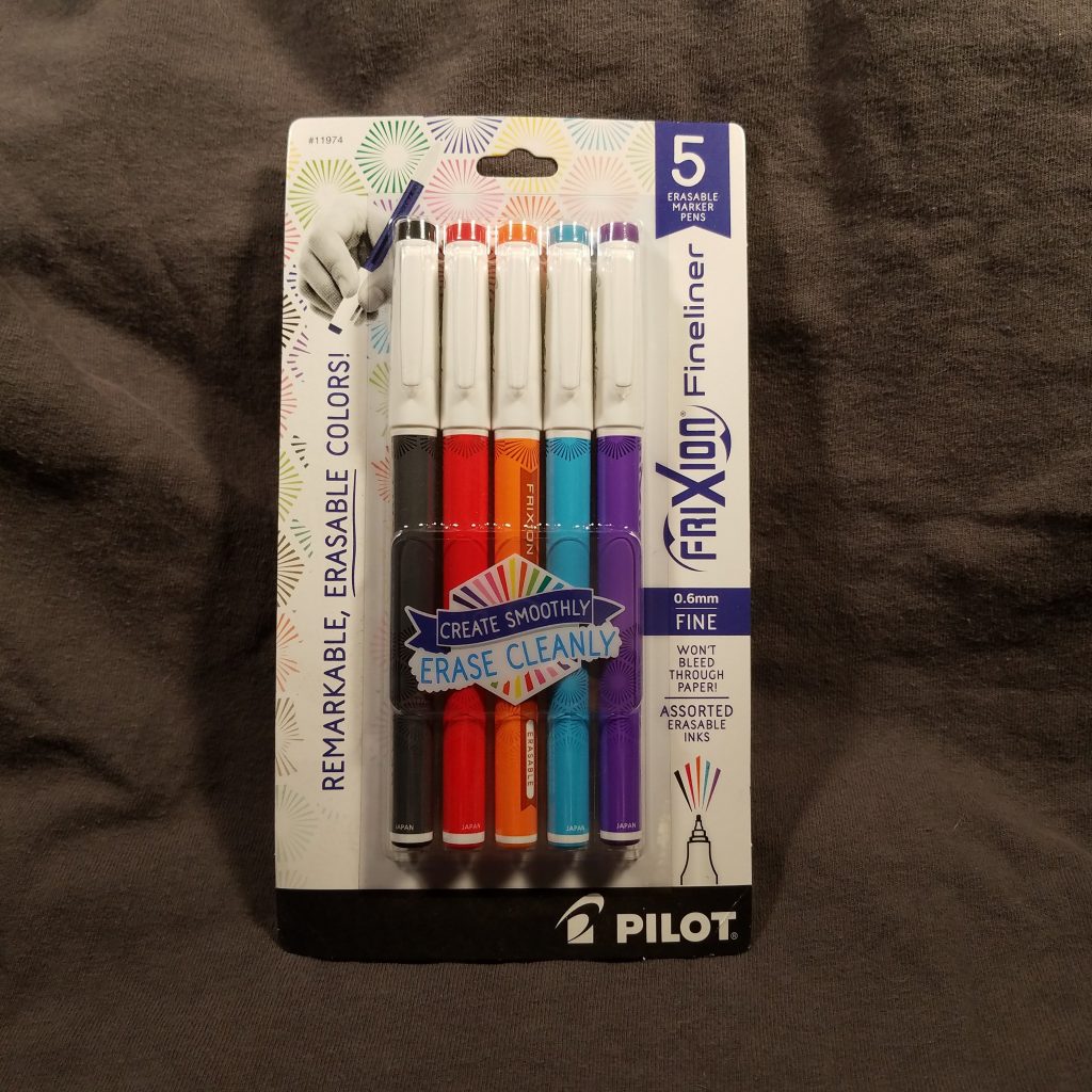 FriXion Fineliner Erasable Marker Pens