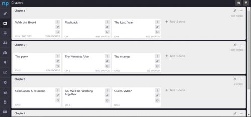 NovelPAd Chapters Horizontal View