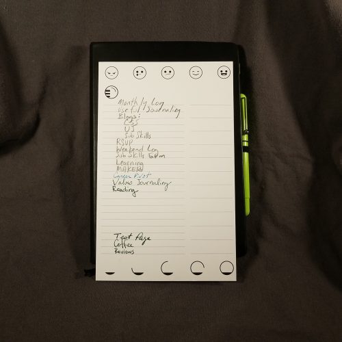 Muryō bullet journal indexing system