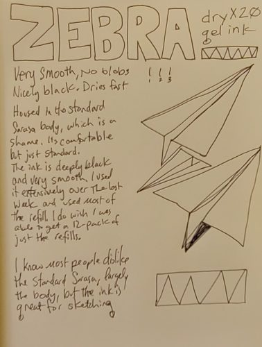 Pen Review: Zebra Sarasa Fujiya Scented Gel Pens - The Well